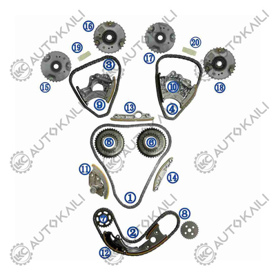 Bộ chuỗi thời gian cho AUDI / VW CPAA / CVBA / CLXA AUDI A8L 4H8 150KW 2.5L 09-14 A6L 4X8/C7 140KW 2.5L 10-15 06E109465BC 108L