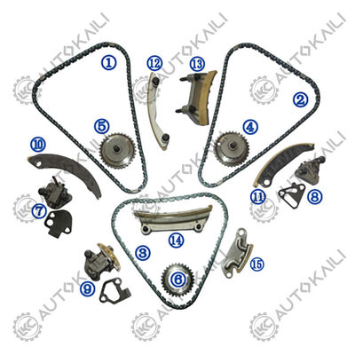 Bộ xích thời gian bằng nhựa PA66 / PA46 cho Saab 9-3 YS3F Turbo V6 Xăng B284L / B284R 2.8L 06-09