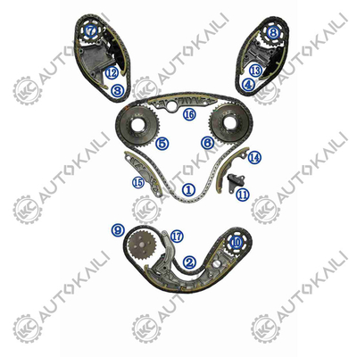 Bộ chuỗi thời gian cho AUDI/VW AUDI A4 B8 ((8K2) CAPA/CCLA/CCWA 3.0T 07-12 059109229J 106L