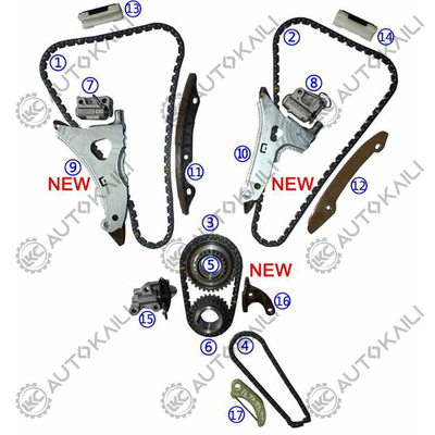 Bộ chuỗi thời gian cho Mercedes-Benz C-Class W205/A205 M276 3.0T 10-12 A2760500817 8*120L