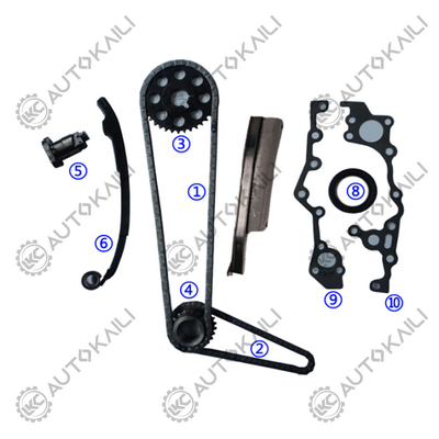 Bộ sợi dây chuyền thời gian PA66 / PA46 nhựa cho 2TZ-FE OLD 100% thử nghiệm chuyên nghiệp