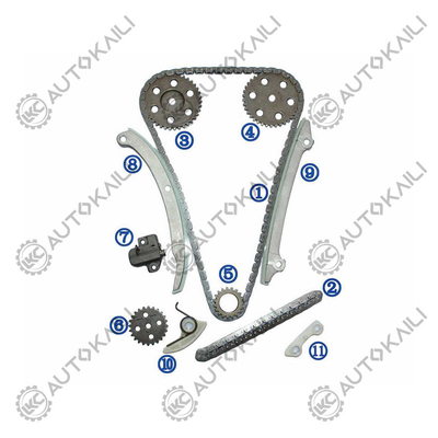 Bộ sợi dây chuyền thời gian bằng nhựa PA66 / PA46 cho Ford FOCUS 2.0L 121CID DURATEC DOHC 16V L4 2005-2011