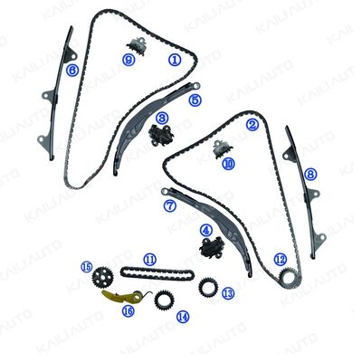 Bộ chuỗi thời gian nhựa PA66 / PA46 cho Kia Carnival EX, LX, SX, SX Prestige 3.5L G6DT V6 22-25