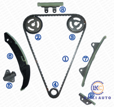 Bộ xích thời gian cho HYUNDAI / KIA i10 (IA) i10 (PA) i20 (GB) i20 (PB PBT) Động cơ G4LA 1.2L 08-10 24321-03000 9 * 160L