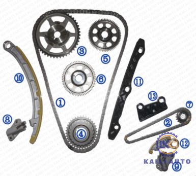 Bộ xích thời gian cho động cơ HONDA CRV MK ACCORD IX ACCORD EURO IX i-DETC 2.2 07-14 13441-RL0-G01 58L