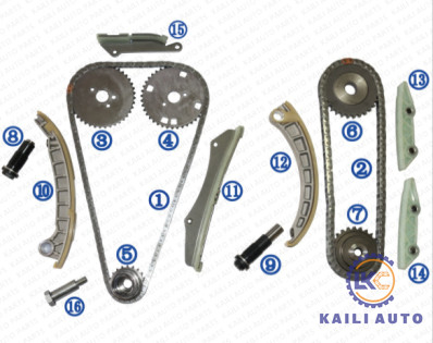 Bộ dây xích định thời cho FIAT / IVECO EURO DUCATO BUS DUCATO KASTEN PRITSCHE / FAHRGESTELL IVECO DAILY Massif 0831.P9 122L