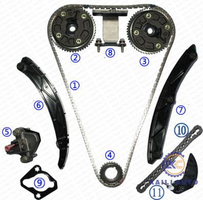 Bộ dây xích định thời cho GM / CHEVROLET / BUICK / Cadillac MALIBU SPARK VOLT Lacross VERANO 12636521 9 * 178 12636527