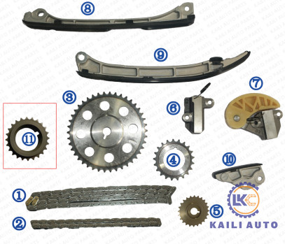 Bộ xích thời gian cho MAZDA CX-5 KE 6 stufenheck GJ.GH 6 Kombi GJ.GH 2.2 D AWD 12-18 SH02-12-201 108L SH01-14-151 58L