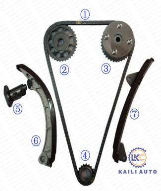 Bộ dây chuyền thời gian TOYOTA Celica Corolla với động cơ VVT T22 ZZT23 E12U 1.8L 13506-22030 130L